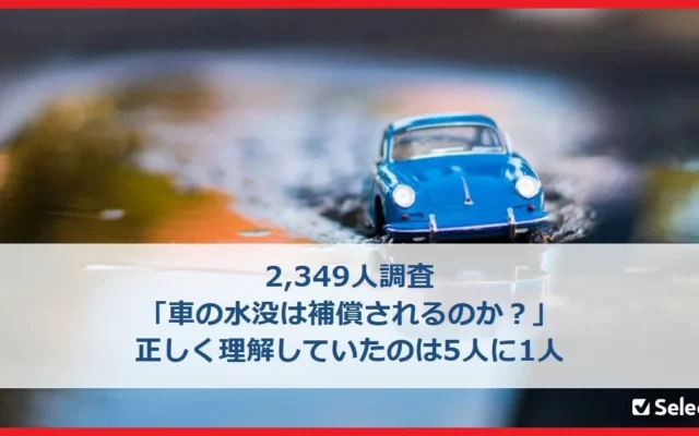 台風・大雨による車の水没、エコノミー型車両保険でも補償対象に？5人に1人しか知らない事実と保険金請求のポイント