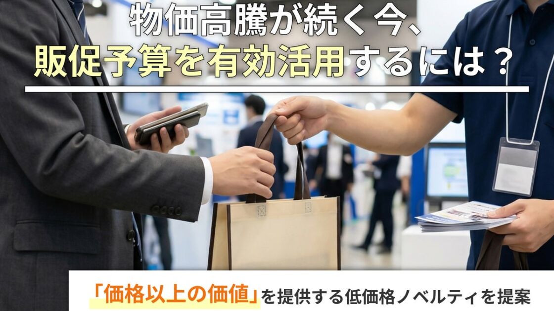 【物価高騰が続く今、販促予算を有効活用するには？】「価格以上の価値」を提供する低価格ノベルティ5商品を提案｜販促品流通センター